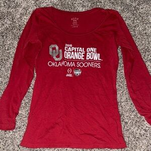 Blue 84 Red Long Sleeve OU Tee​